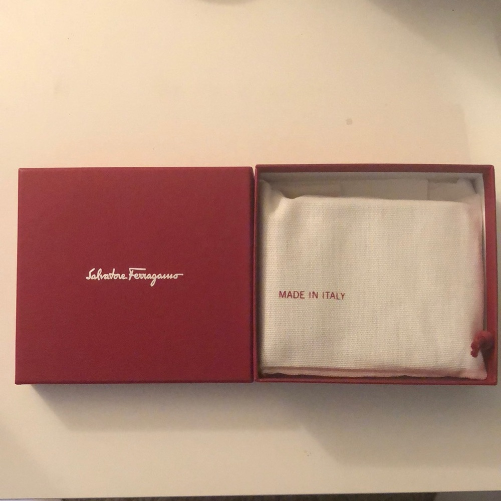 Salvatore Ferragamo Black Leather Wallet